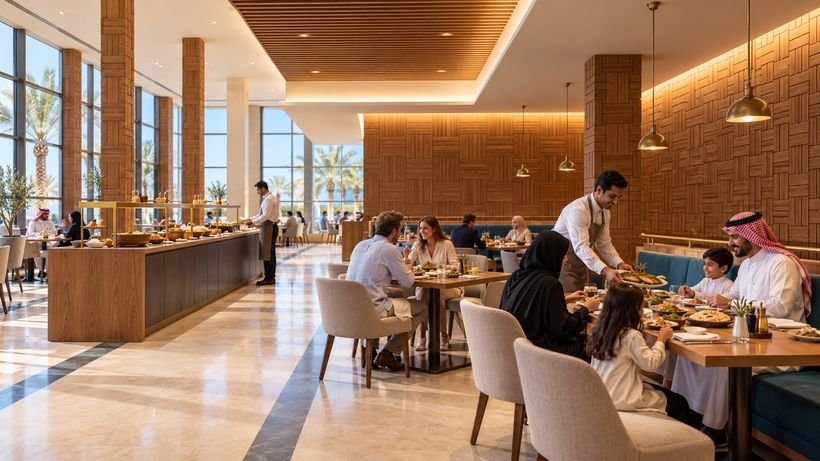 Family lunch in all-day dining
