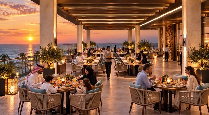 Al fresco dining by the sea