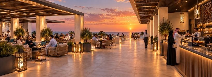 Outdoor café service