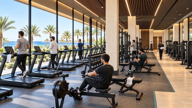 Sea-view fitness centre