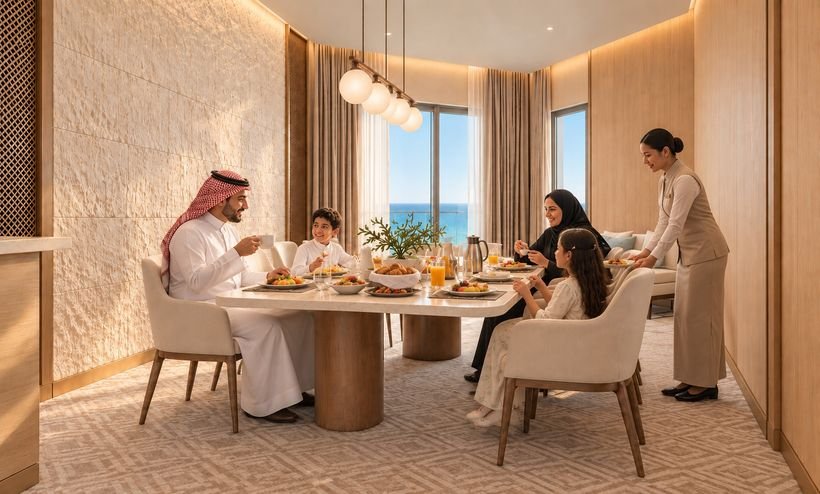 Private breakfast in the suite