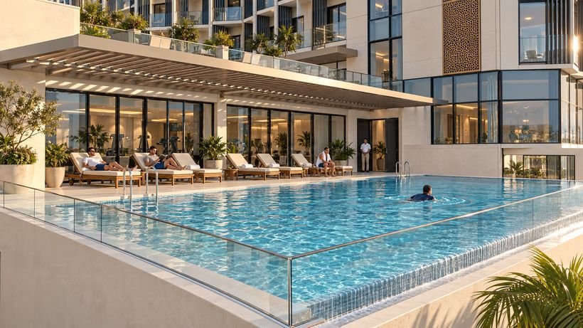 Men's infinity pool