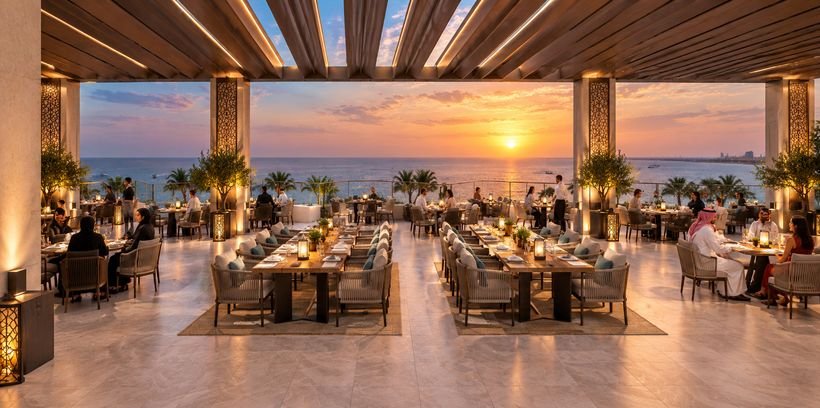Sea-facing dining
