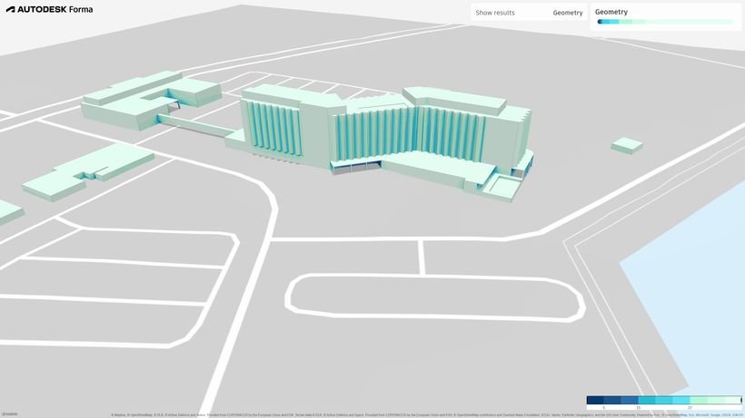 Autodesk Forma – Daylight on the facades