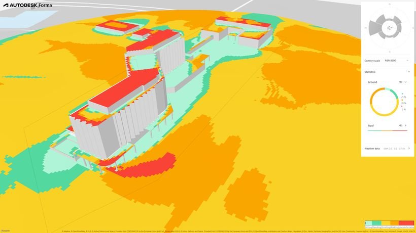 Autodesk Forma – Roof terraces and the design response
