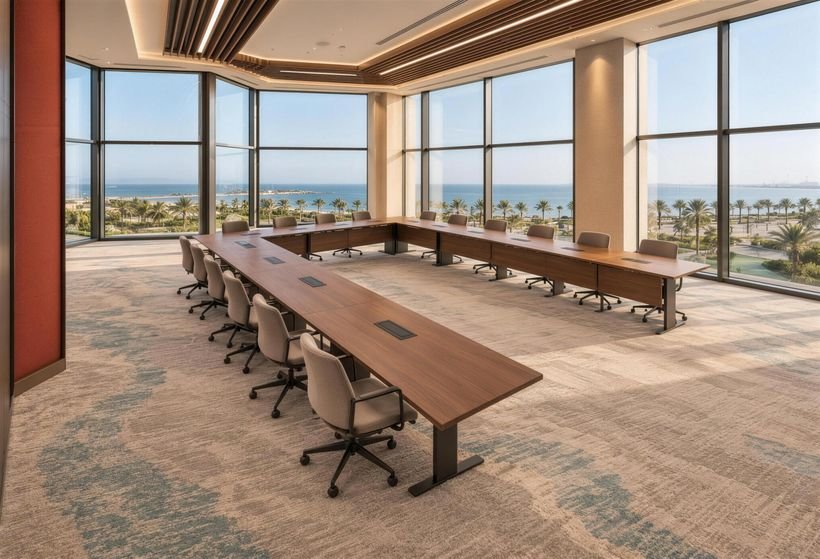 Corner meeting room