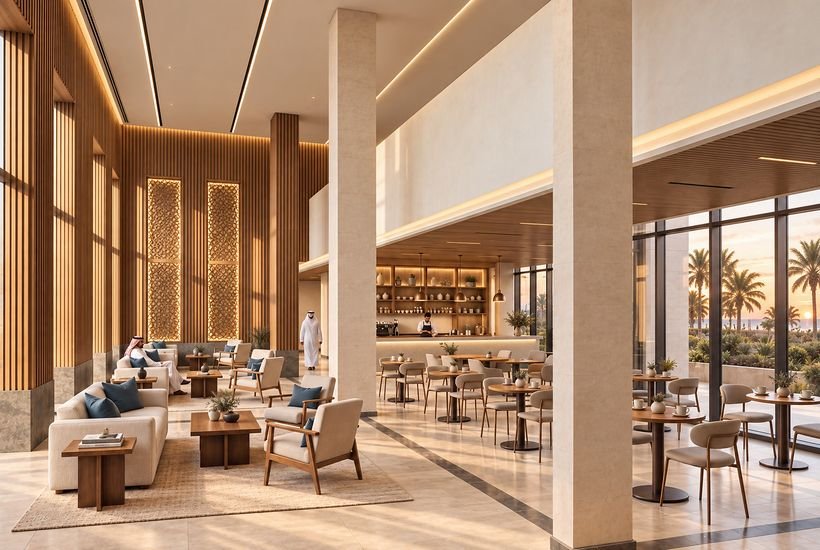 Lobby lounge and cafe