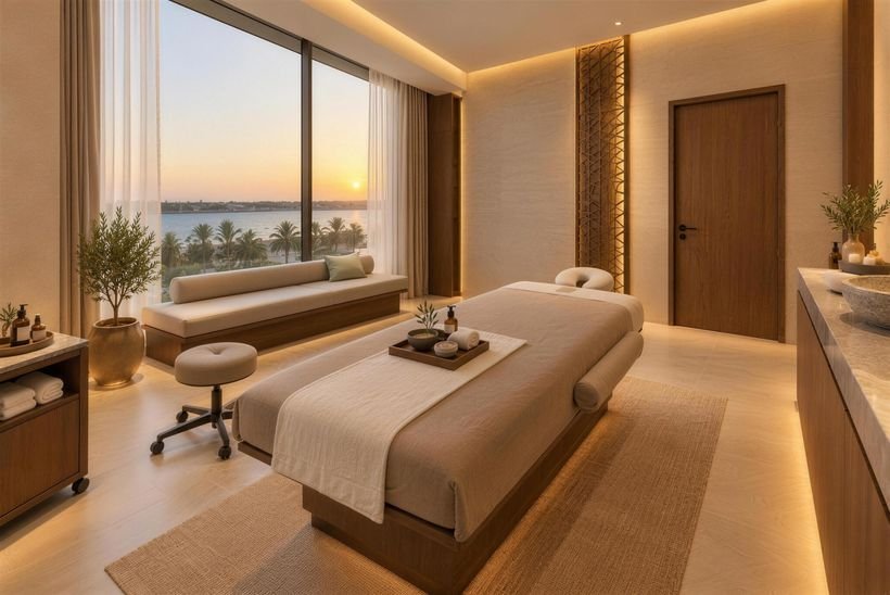 Spa treatment room