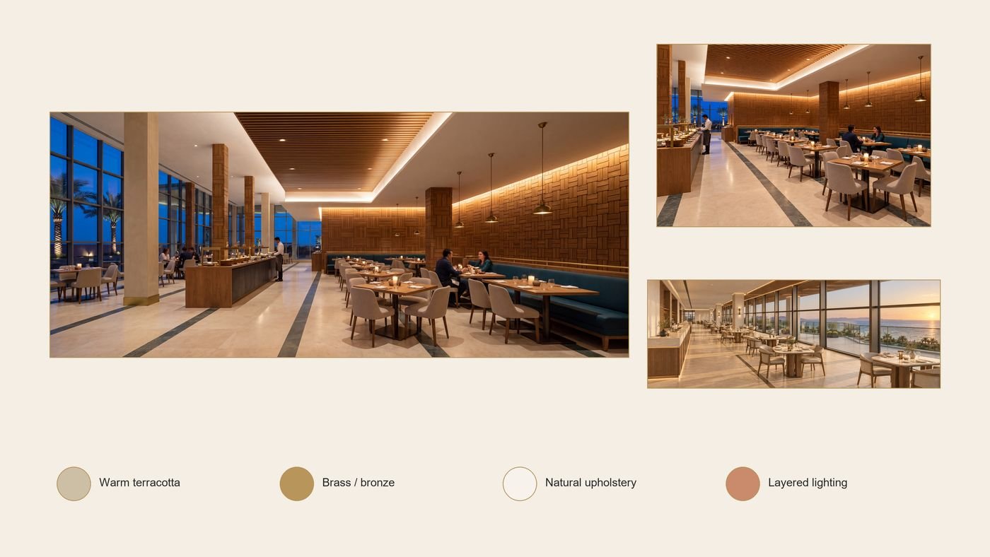 Interior mood board – banquet and dining