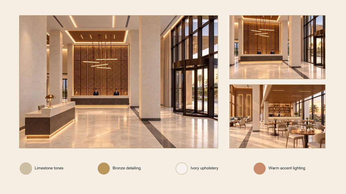 Interior mood board – lobby and public areas