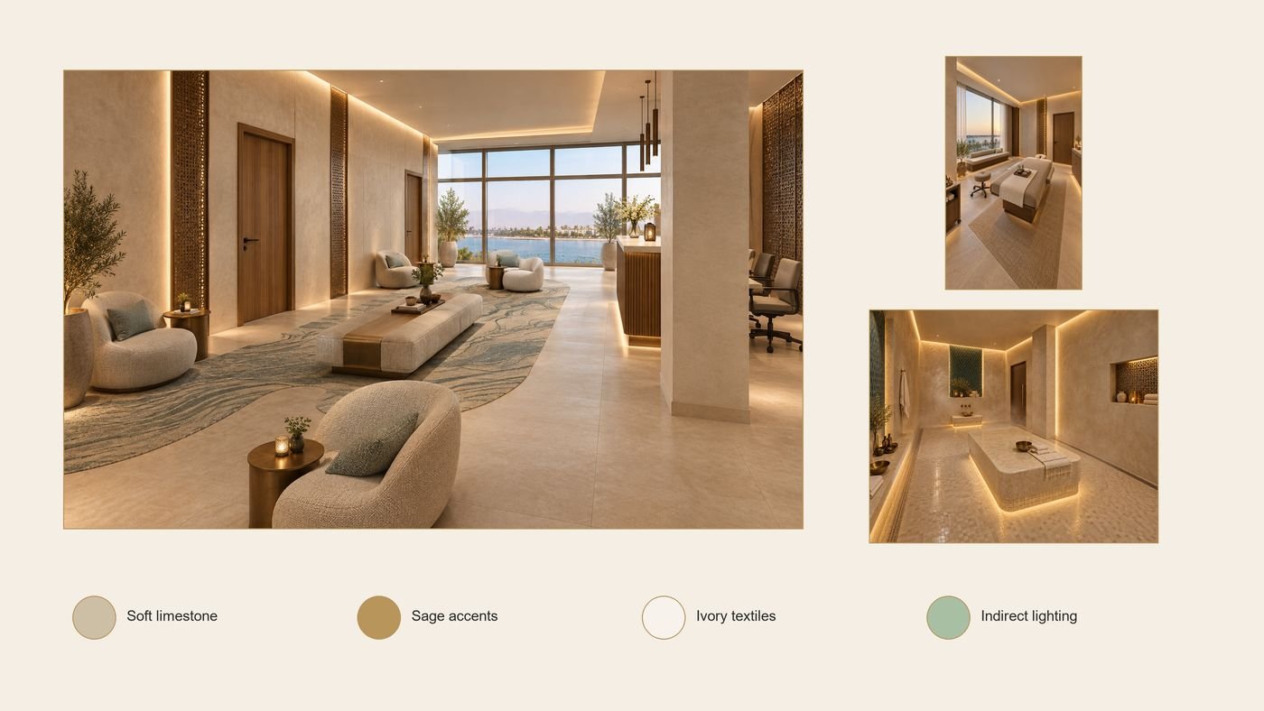 Interior mood board – spa and Moroccan bath